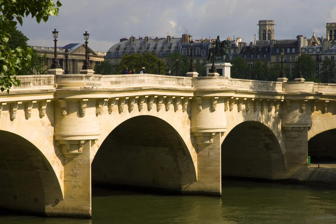 Historic Pont Neuf, River Seine.