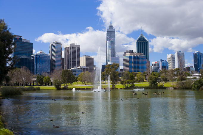 City skyline from King's Park.