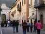 People strolling along Corso Sertorio towards Porta Romana.