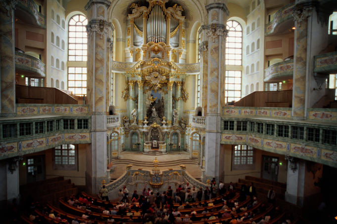 Interior Baroque detail, Frauenkirche.