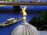 Dome roof of Baroque Academy of Arts above the River Spree.