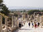 Tourists strolling down Curetes Way.