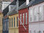 Red, yellow and blue houses.