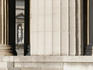 Glyptothek through pillars of Propylaen, Konigsplatz.