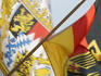 German and Bavarian flags, Munich Germany