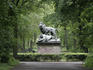 Lion statue in Tiergarten.