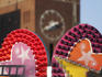 Funfair hearts and City Hall (Radhus) clock.