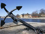Skeppsholmen from Kastellholmen with anchor.