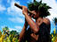 Nose flute instrument, Rarotonga