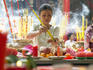 Offerings at Thien Hau Pagoda, Chinatown.