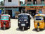 Taxis parked, Guatemala