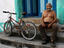 Local man with bike.