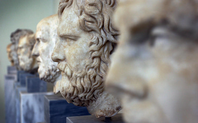 Sculptures at National Archeological Museum.