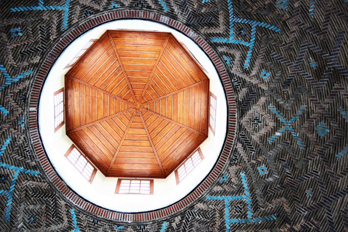 Ceiling at Ince Minare Museum.