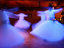 Whirling dervishes performing.