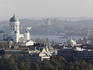 Lutheran Cathedral with Suomenlinna from Olympic Stadium tower.