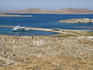 Overhead of ruins, Delos, Cyclades Islands.