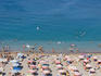 Overhead of Rhodes Main Beach.
