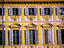 Shuttered windows on the decorative facade of the Piazza San Carlo