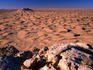 Overhead of Grand Erg Oriental desert, Tembaine.