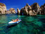 Boat in lagoon, Lagos coast.