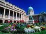 National Gallery Building exterior and gardens, Royal Palace Area, Buda.