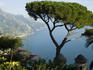 Gardens of Villa Rufolo on Amalfi Coast.