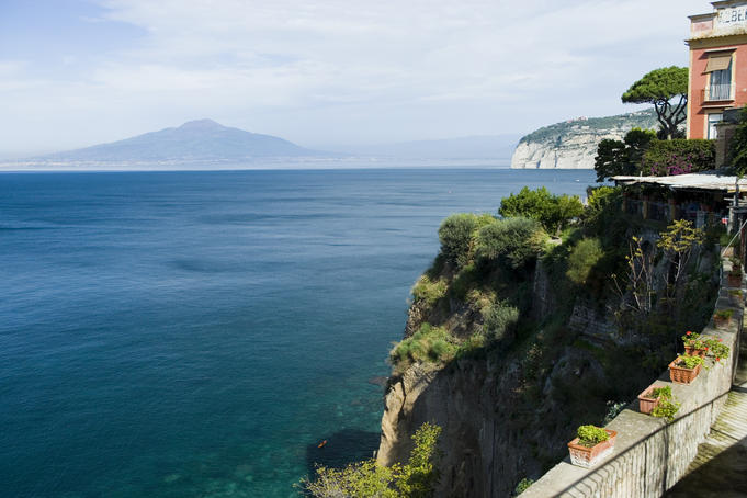 Bay of Naples from Museo Correale.