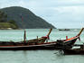 Fishing launches moored.