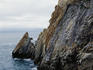Person cliff diving, Quebrada cliff.