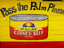Hand painted advertisement for Corned Beef.