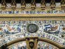 Facade detail of Palacio de Velazquez in Parque del Buen Retiro.
