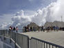 Viewing platform at the summit of Zugspitze,Wetterstein Range, Bavarian Alps.
