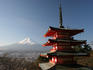 The pagoda of Chureito & Mount Fuji
