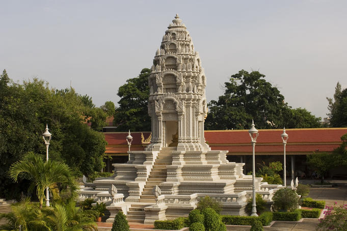 Shrine of King Ang Duong in the Royal Palace complex.