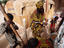 Songhai women pounding grain, Timbuktu