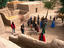 Overhead of tourists, Songhai village, Timbuktu