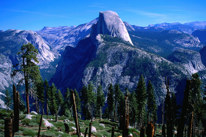 Hiking through Yosemite's back-country