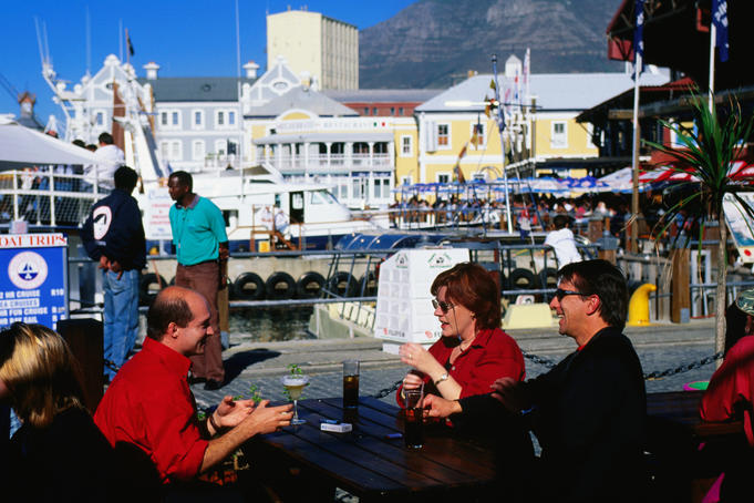 Diners at Victoria and Alfred Waterfront.