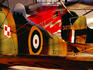 Old aeroplanes in the Polish Aviation Museum.
