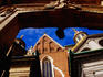 Wawel Cathedral framed by an archway.