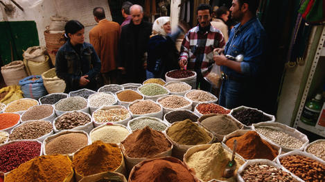 Spices and beans, Old market, Libya