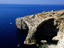 Overhead of cliffs and coastline, Blue Grotto.