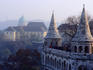 The Fisherman's Bastion with Gellert Hill in the background.