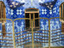 Interior detail of Casa Batllo, designed by Antoni Gaudi.