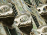 Facade detail of Casa Batllo, designed by Antoni Gaudi.