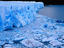 Perito Moreno Glacier & floating ice in iceberg channel.