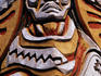 Statue of native Indian outside shopping arcade.