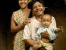 Trekking porter and his family.