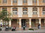Colonnaded house facades, Bulevar Nueve de Octubre.
